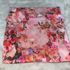Weslee Rose Pink Floral Dress size 12